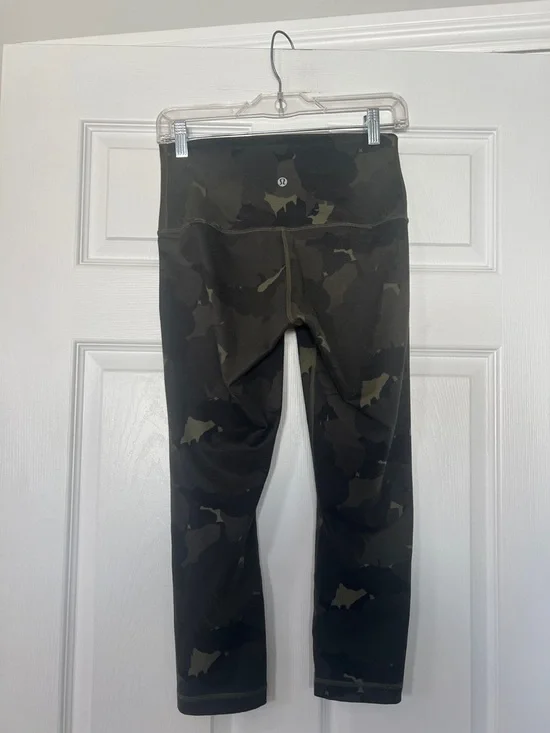 lululemon athletica Olive Green & Black Camo High-Rise Leggings - Picture 2 of 3